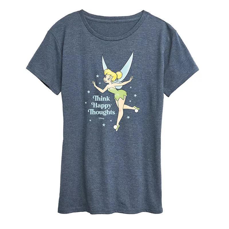 Plus Save The Mermaids Graphic Tee, Womens Grey Blue Product Image