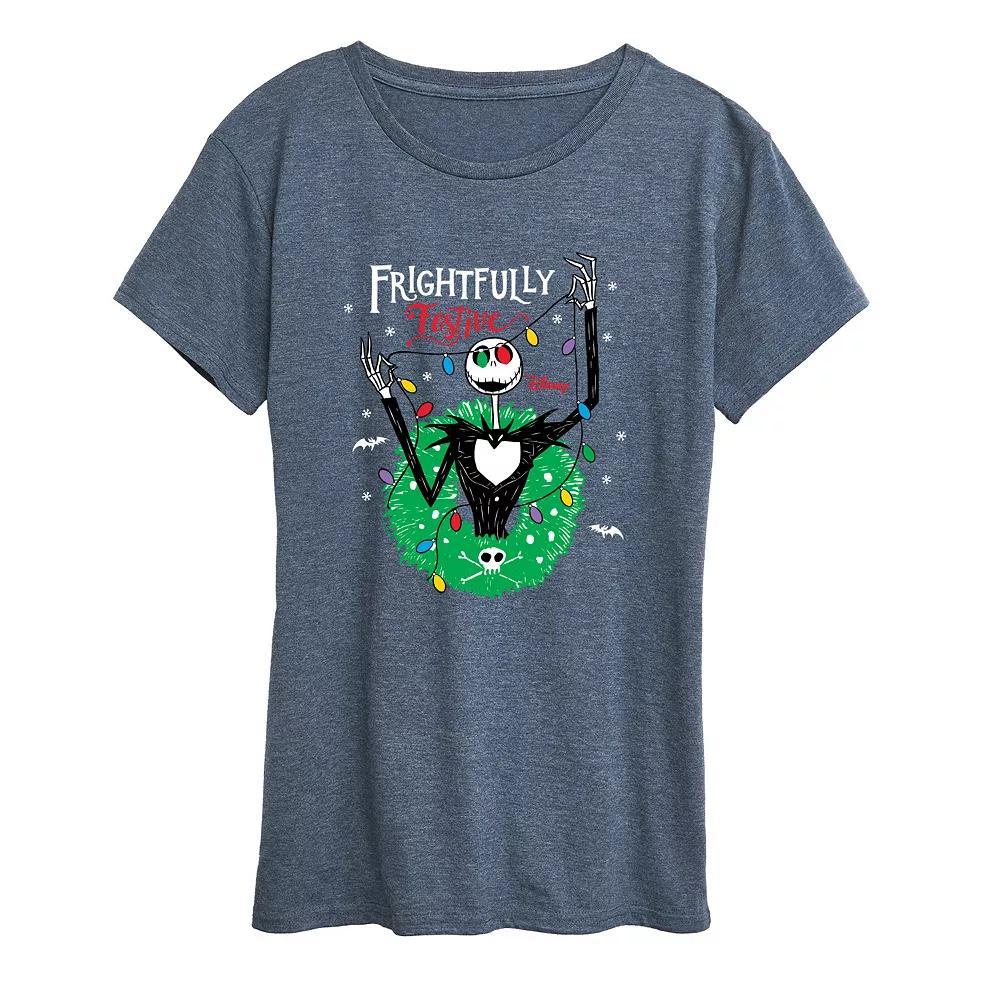 Womens Line Drawing Sea Turtle Graphic Tee Grey Blue Product Image