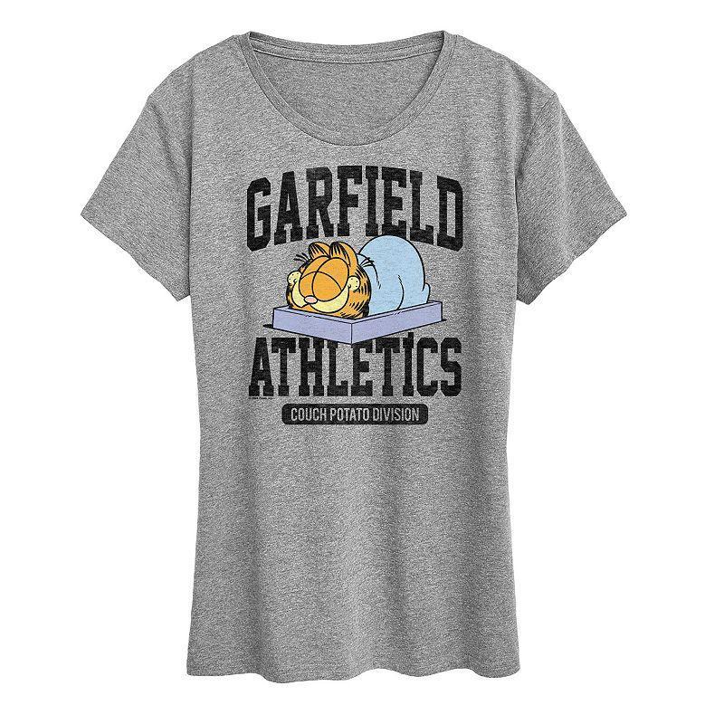 Womens Garfield Athletics Couch Potato Graphic Tee Product Image