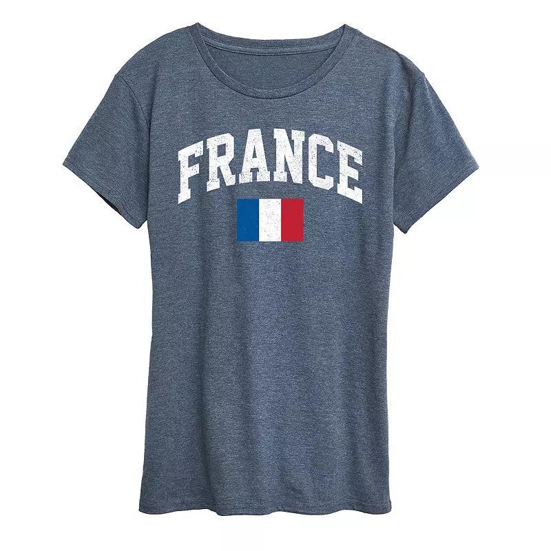 Womens Great Britain Flag Graphic Tee Heather Grey Product Image