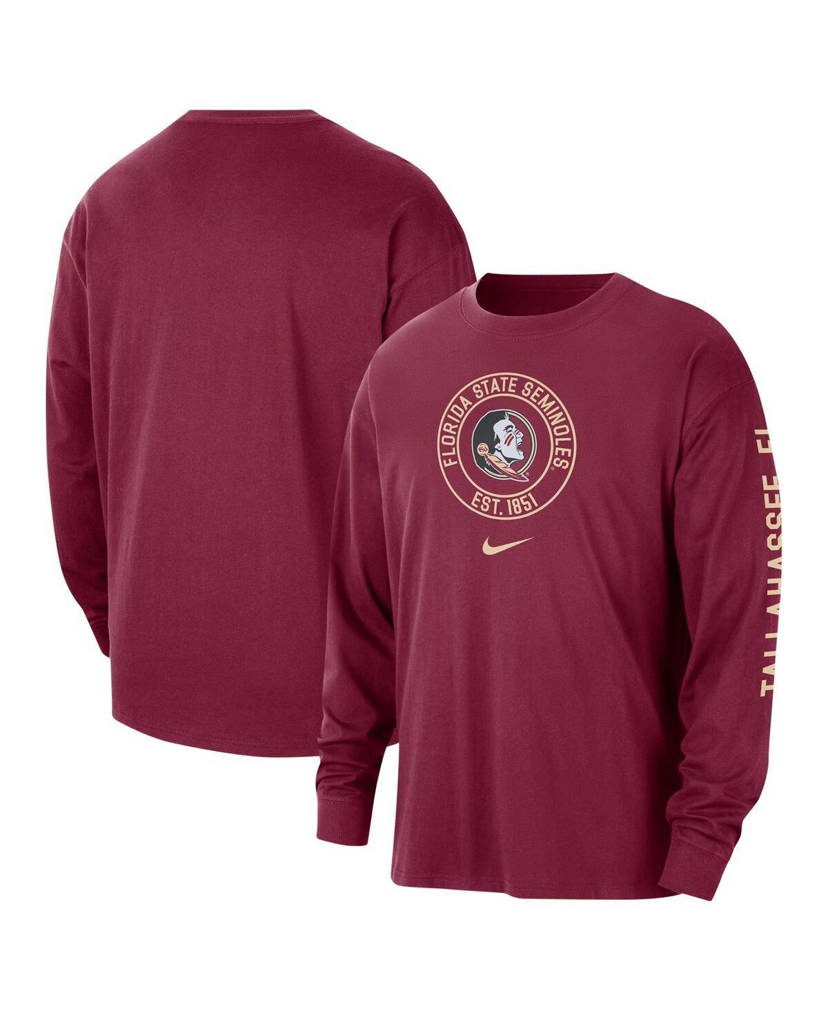 Men's Nike Garnet Florida State Seminoles Heritage Max90 Long Sleeve T-Shirt, Size: XL, Red Product Image