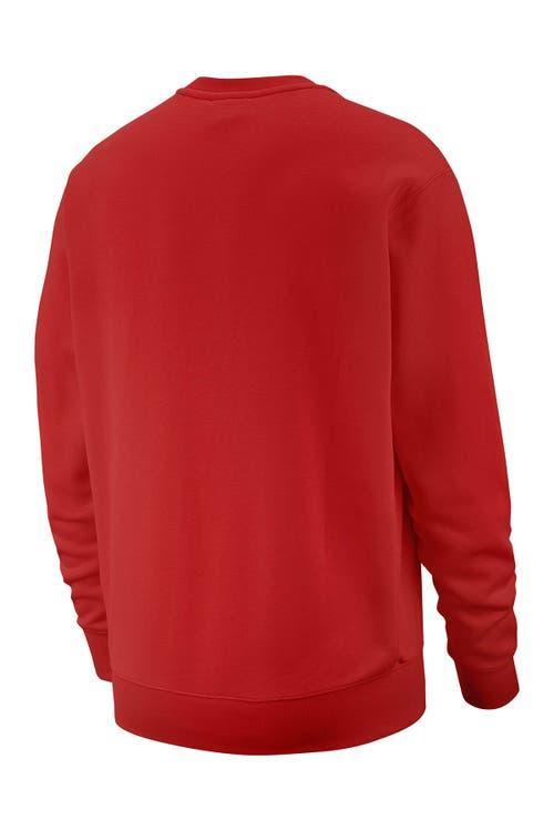 Men's Nike Club Fleece Crew, Size: Large, Dark Gray Grey Product Image