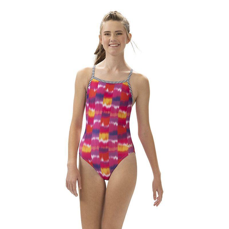 Women's Dolfin Uglies Print V-2 Back One-Piece Swimsuit, Size: 30, Nomad Product Image