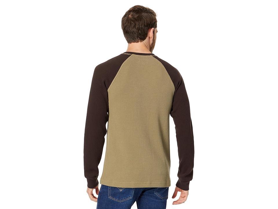 L.L.Bean Signature Waffle Crew Regular (Indigo Heather) Men's Clothing Product Image