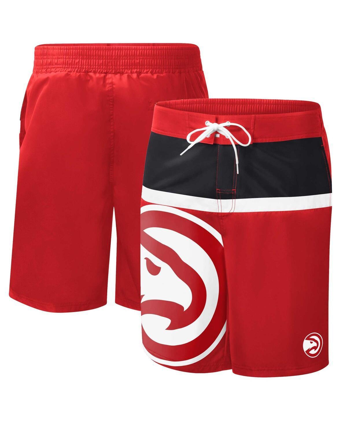 Men's G-III Sports by Carl Banks Red Atlanta Hawks Sea Wind Swim Trunks, Size: XL Product Image
