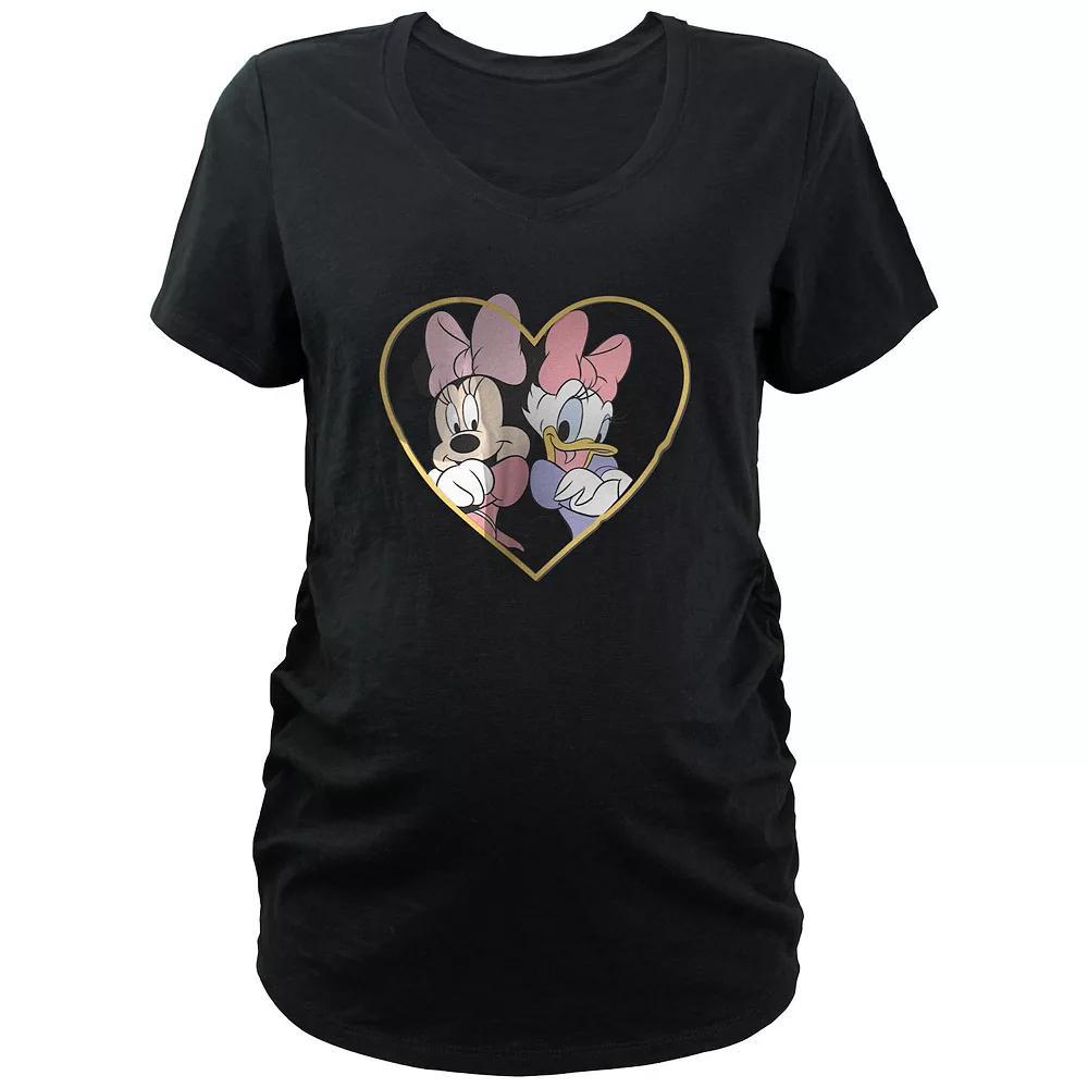 Disney's Minnie Mouse And Daisy BFF's Maternity Graphic Tee, Women's, Size: Medium-Mat, Black Product Image