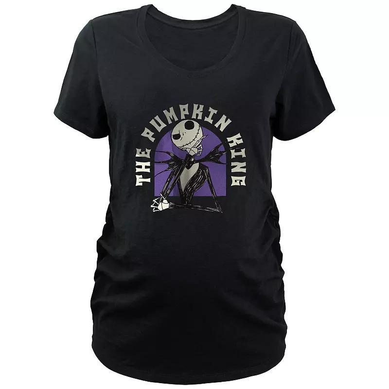 Disney's The Nightmare Before Christmas Jack Skellington The Pumpkin King Maternity Graphic Tee, Women's, Size: XXL-MAT, Black Product Image