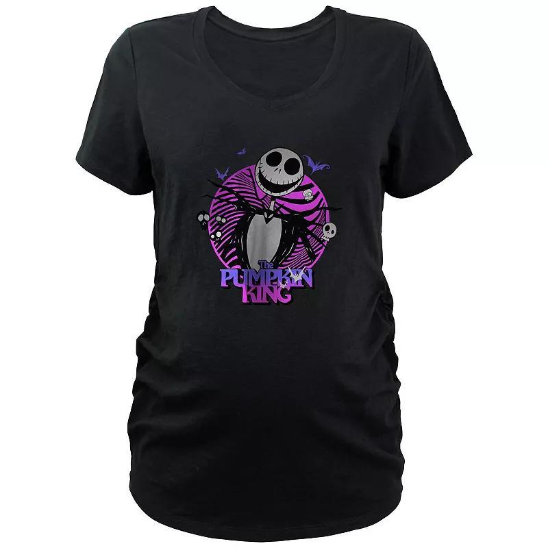Maternity Stranger Things Halloween Icons Graphic Tee, Women's, Size: Large-Mat, Black Product Image