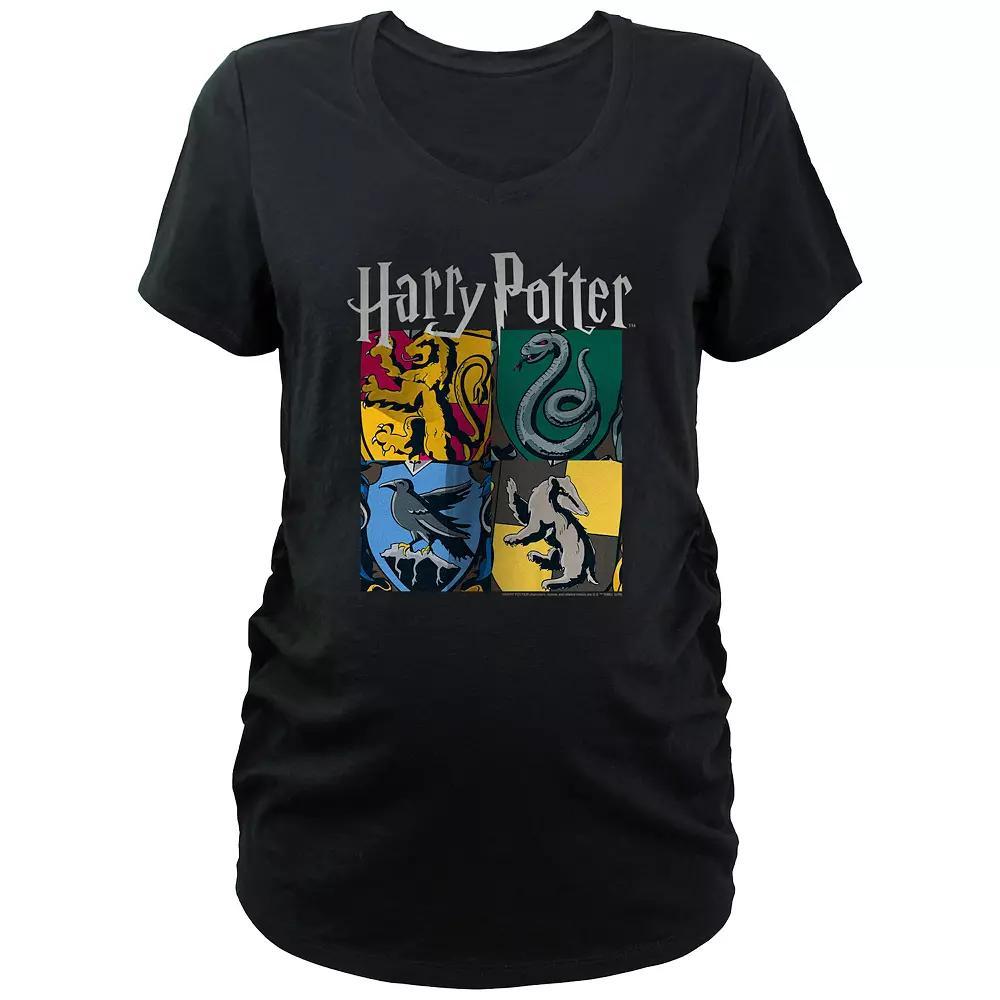 Maternity Harry Potter House Emblems Graphic Tee, Womens Product Image