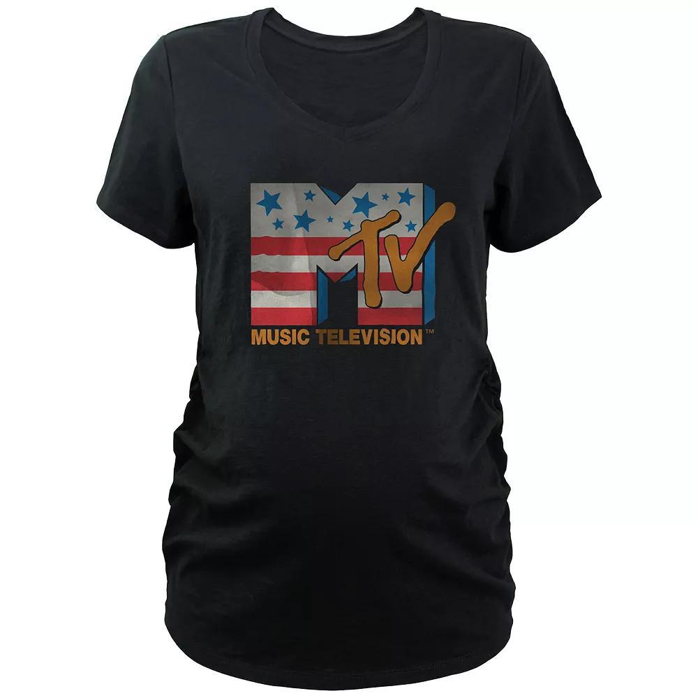 Maternity MTV Americana Logo Graphic Tee, Womens Product Image