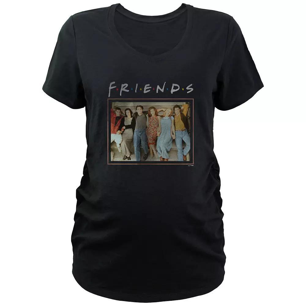 Maternity Friends Group Photo Graphic Tee, Women's, Size: XXL-MAT, Black Product Image