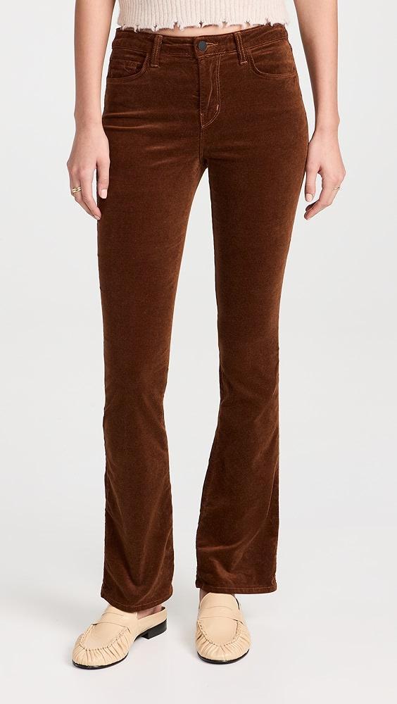 L'AGENCE Stevie Velvet Straight Jeans | Shopbop Product Image