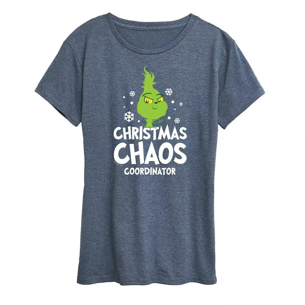 Women's Dr. Seuss Little Grinch Chaos Coordinator Graphic Tee, Girl's, Size: Large, Black Product Image