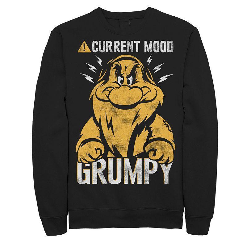 Disney's Snow White Grumpy Men's Sweatshirt, Size: Medium, Black Product Image