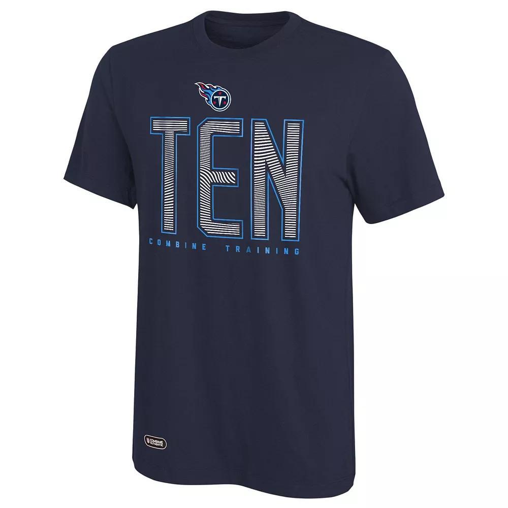 Men's Navy Tennessee Titans Record Setter T-Shirt, Size: XL, Blue Product Image