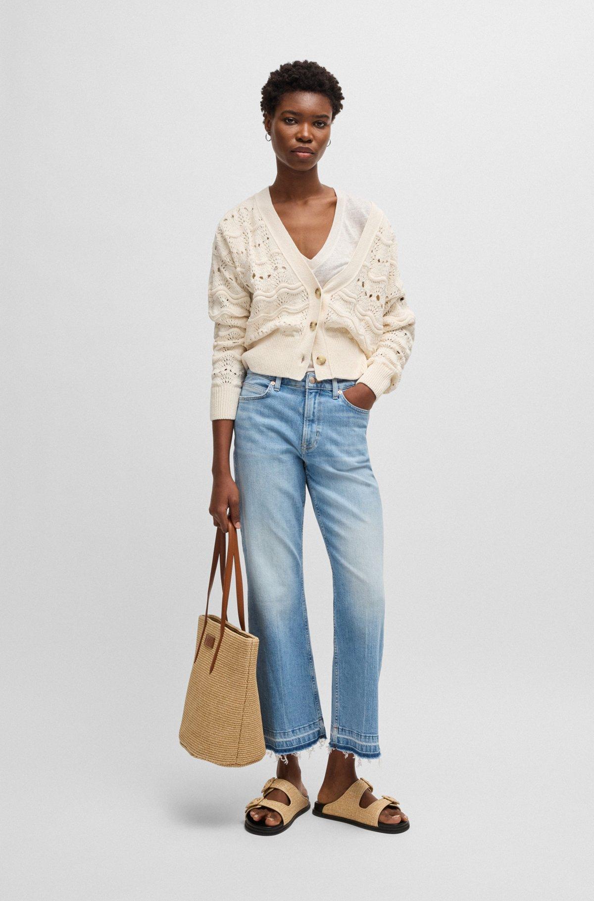 Open-knit cardigan in a cotton blend Product Image