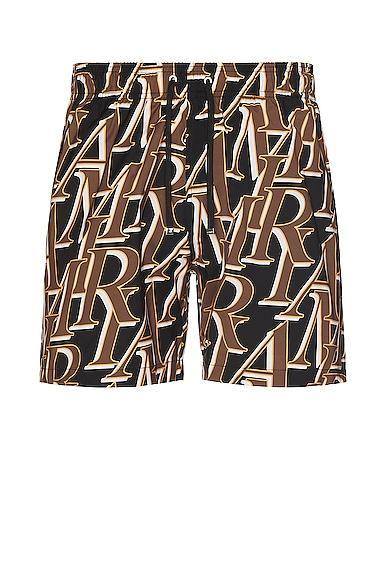Amiri Stacked Print Swim Trunks Product Image