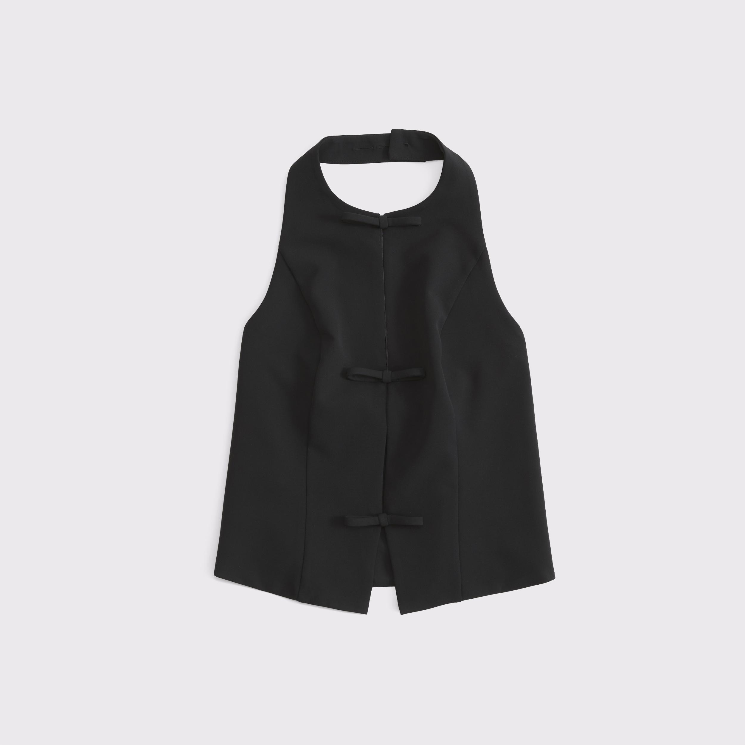 Bow Tie-Front Halter Top Product Image