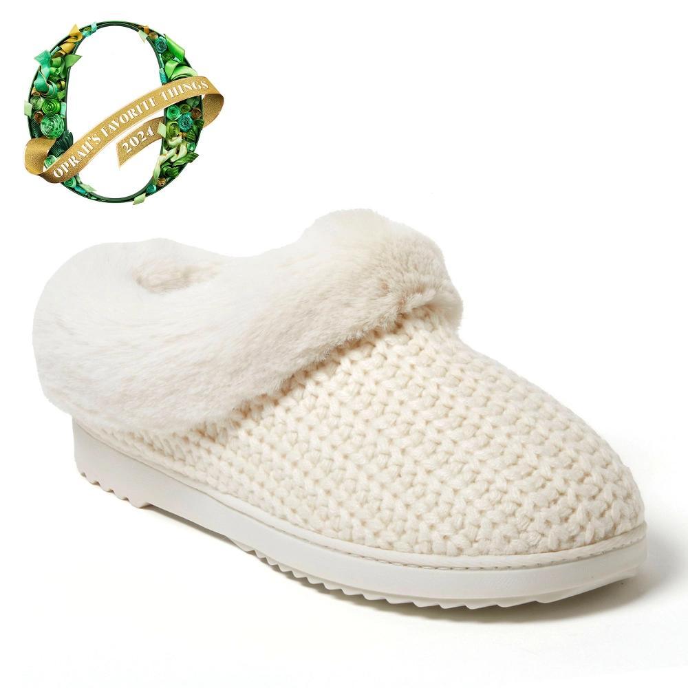 Dearfoams Hannah Festive Knit Womens Clog Slippers Product Image