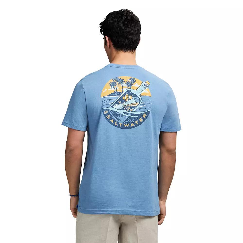 Men's IZOD Saltwater Soft Wash Short Sleeve Graphic Tee, Size: Small, Send Beer Product Image