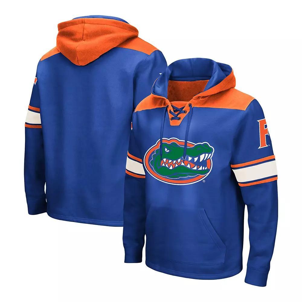 Men's Colosseum Royal Florida Gators Big & Tall Hockey Lace-Up Pullover Hoodie, Size: 3XB, Blue Product Image