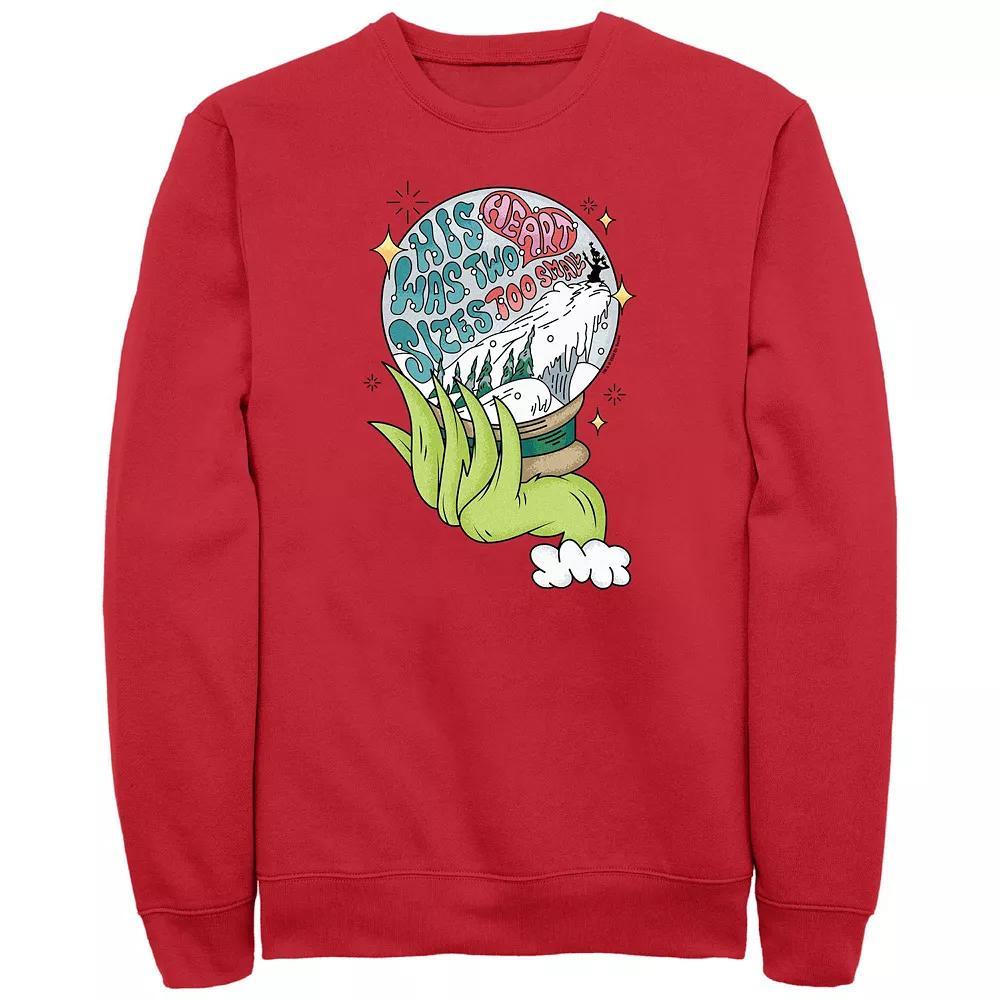 Big & Tall Dr. Seuss Grinch Snowball Graphic Fleece, Men's, Size: Large, Red Product Image
