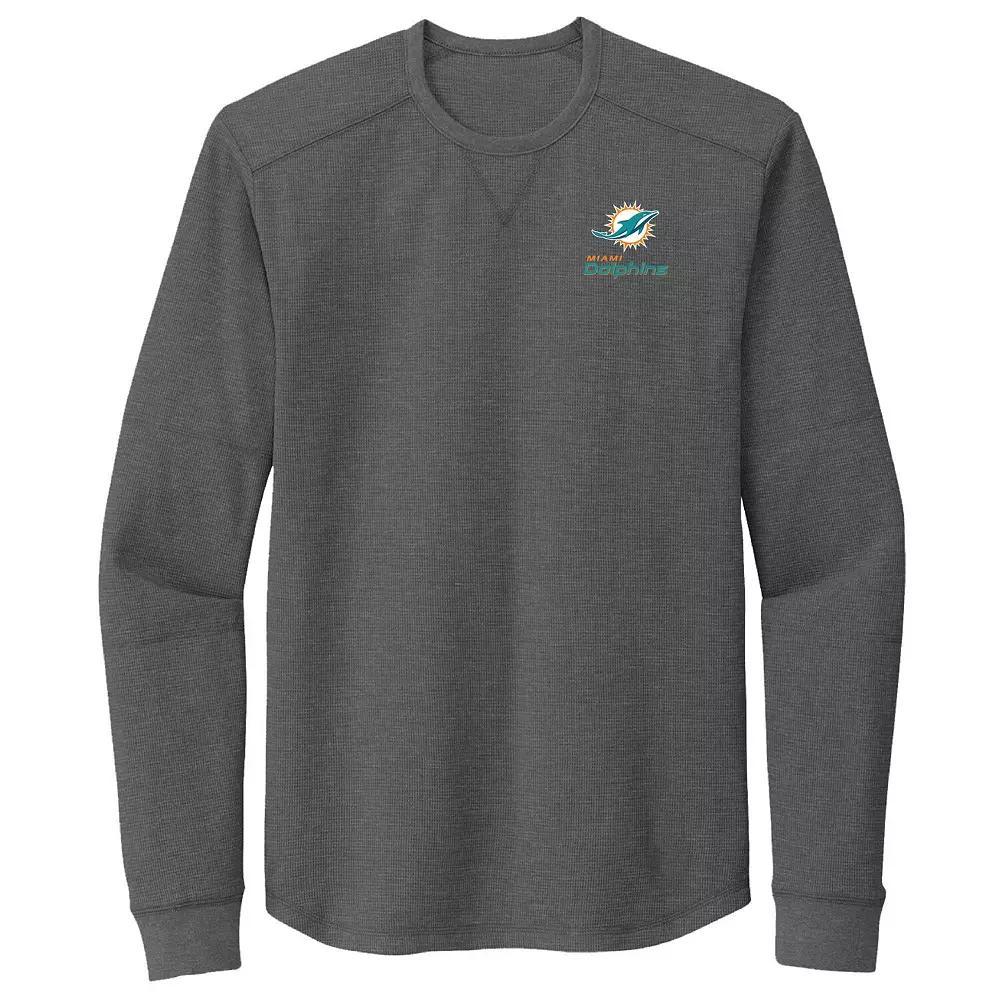 Men's Dunbrooke Heather Gray Miami Dolphins Cavalier Long Sleeve T-Shirt, Size: Small, Grey Product Image