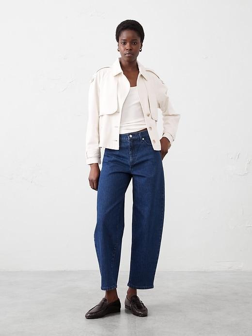 High-Rise Barrel Jean Product Image
