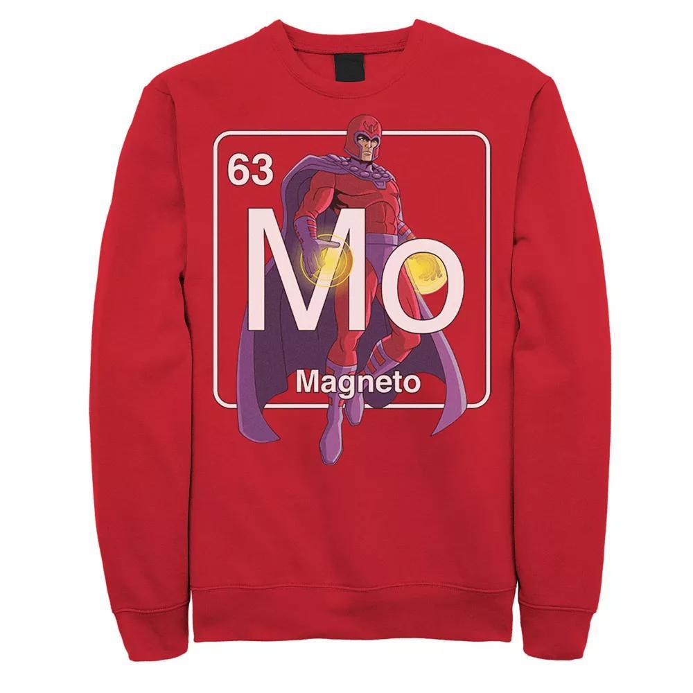 Men's Marvel X-Men Magneto Element Sweatshirt, Size: 3XL, Red Product Image