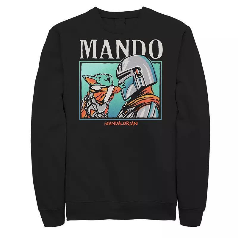 Big & Tall Star Wars The Mandalorian Found You Fleece Sweatshirt, Men's, Size: XL Tall, Black Product Image