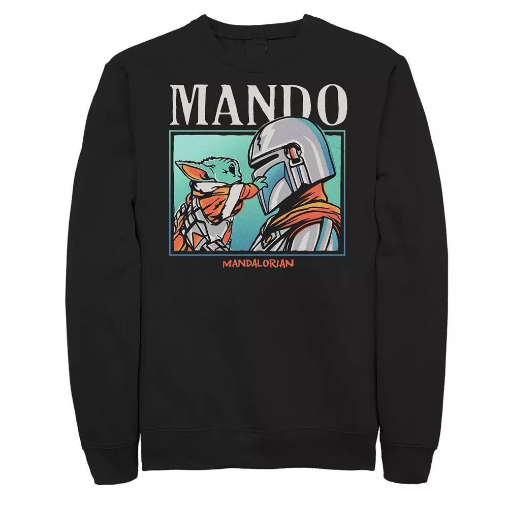 Big & Tall Star Wars The Mandalorian Found You Fleece Sweatshirt, Men's, Size: XL Tall, Black Product Image