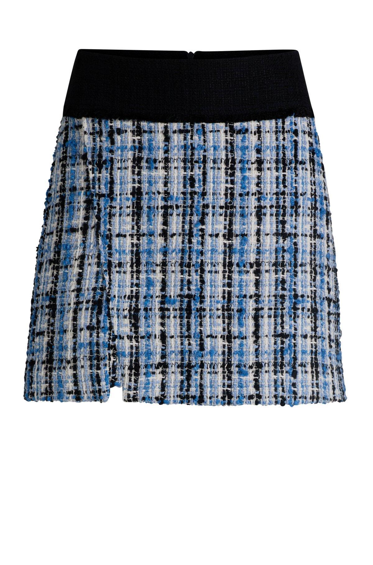BOSS - Mini skirt in multicolored tweed - Patterned Product Image