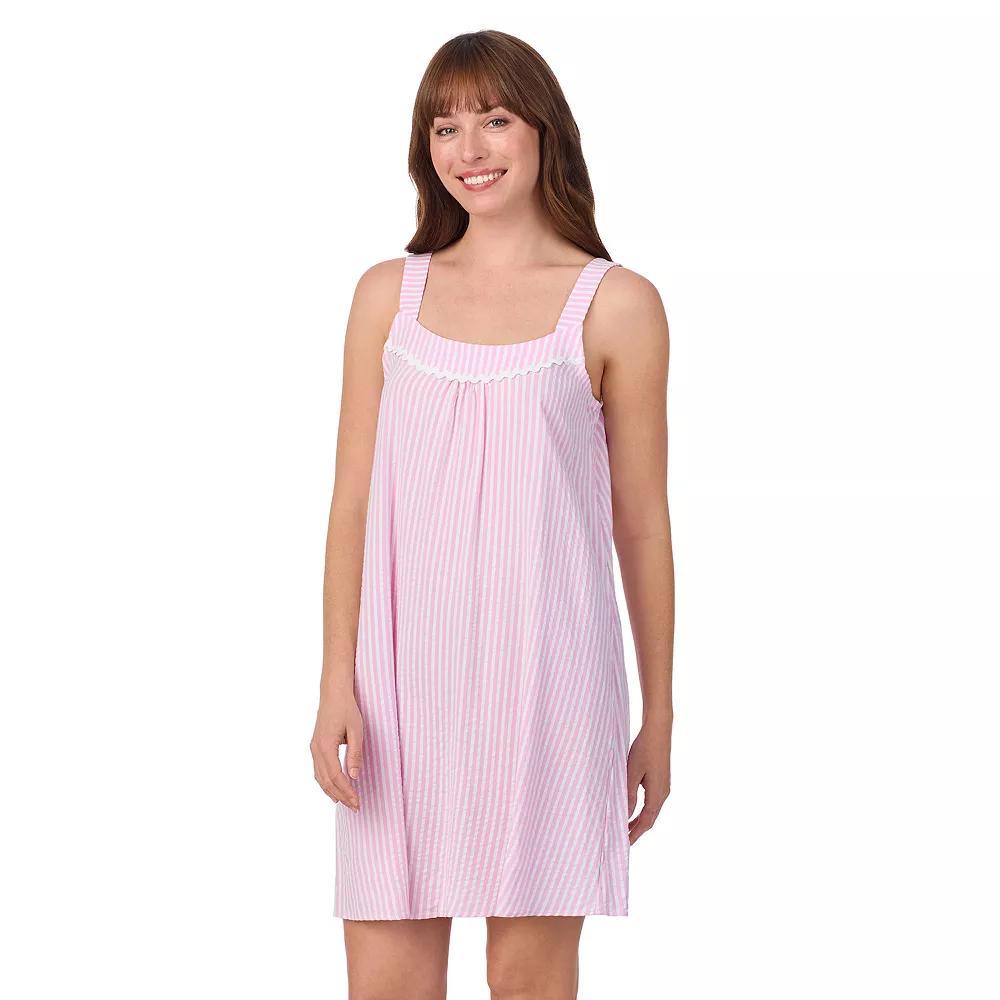 Women's Draper James Seersucker Chemise, Size: XL, Pink Stripe Product Image