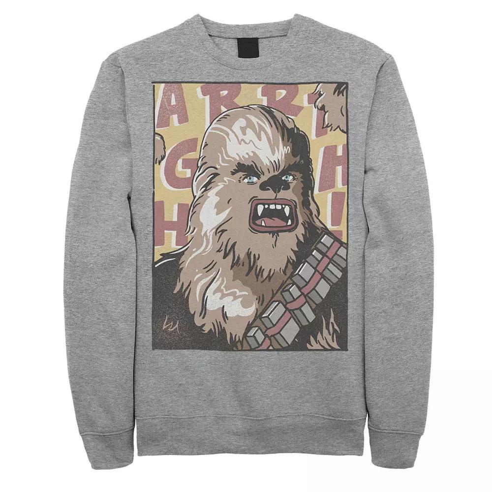 Men's Star Wars Chewbacca Comic Book Sweatshirt, Size: Medium, Athletic Grey Product Image