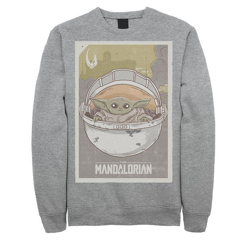 Mens Star Wars The Mandalorian The Child aka Baby Yoda Poster Sweatshirt Product Image