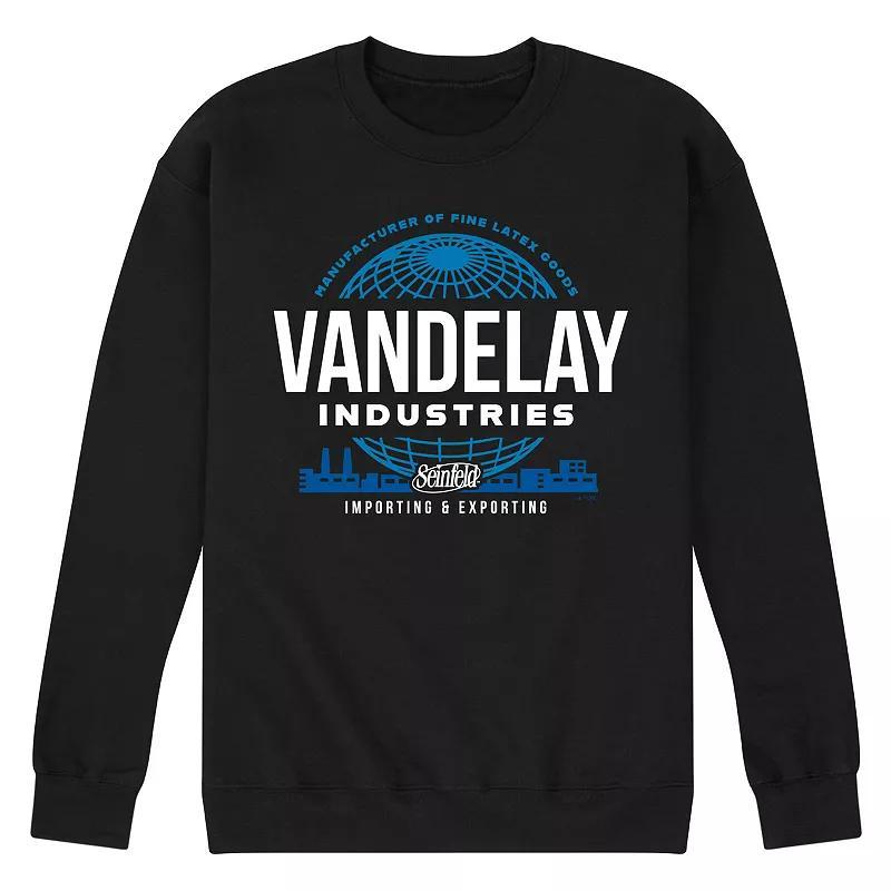 Mens Seinfeld Vandelay Industries Fleece Sweatshirt Blue Product Image
