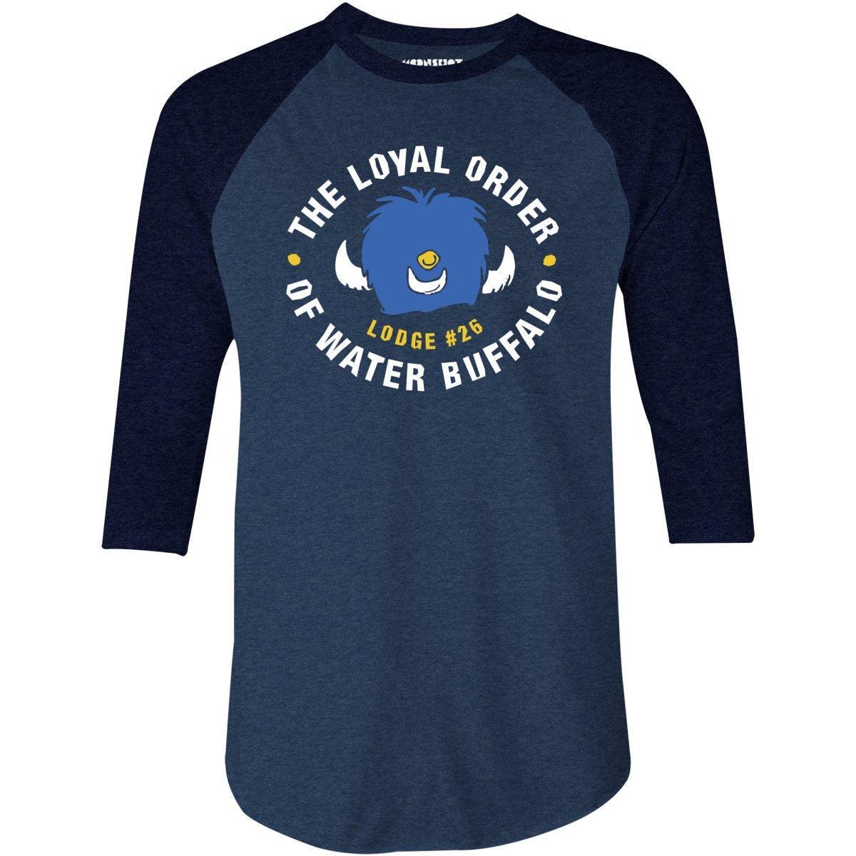 The Loyal Order of Water Buffalo Lodge 26 - 3/4 Sleeve Raglan T-Shirt Product Image