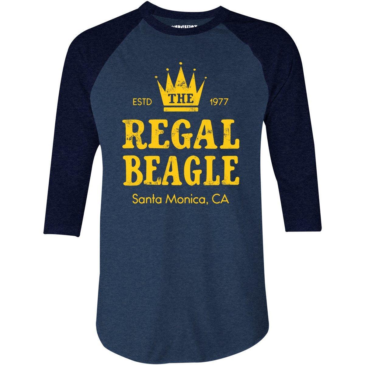 The Regal Beagle - Santa Monica, CA - 3/4 Sleeve Raglan T-Shirt Product Image