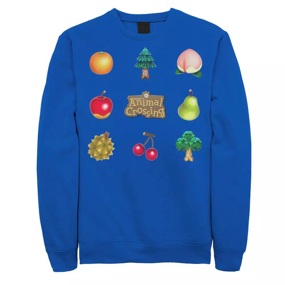 Men's Animal Crossing Items Found Title Logo Sweatshirt, Size: XXL, Royal Product Image