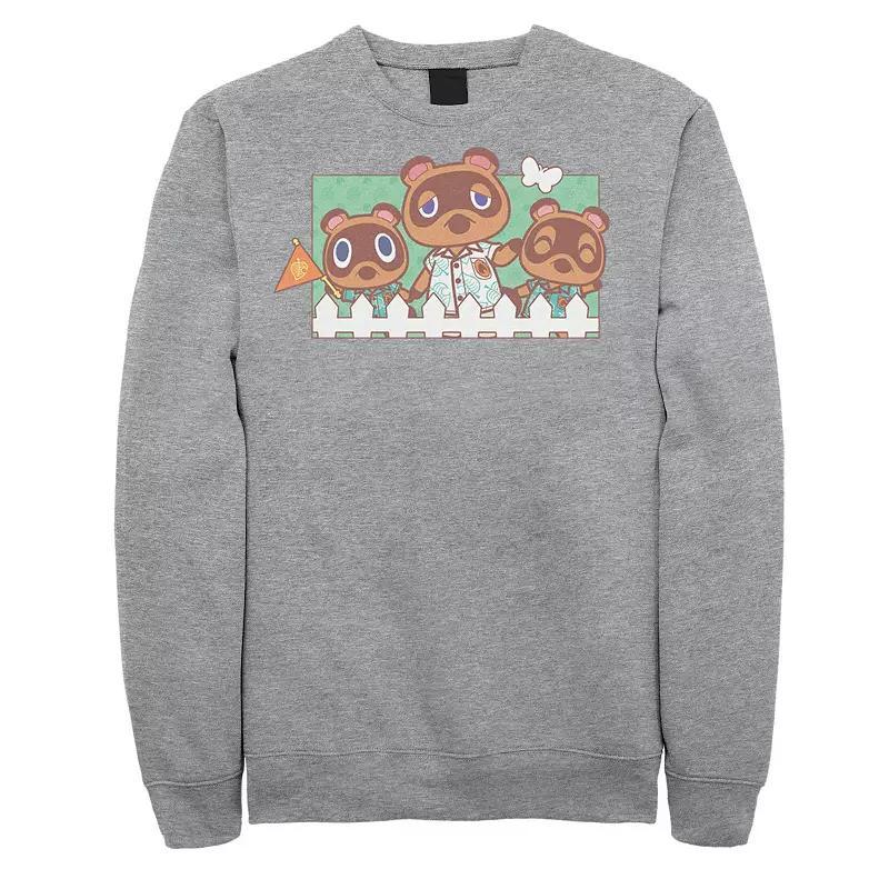 Men's Animal Crossing New Horizons Nook Family Portrait Sweatshirt, Size: XL, Red Product Image