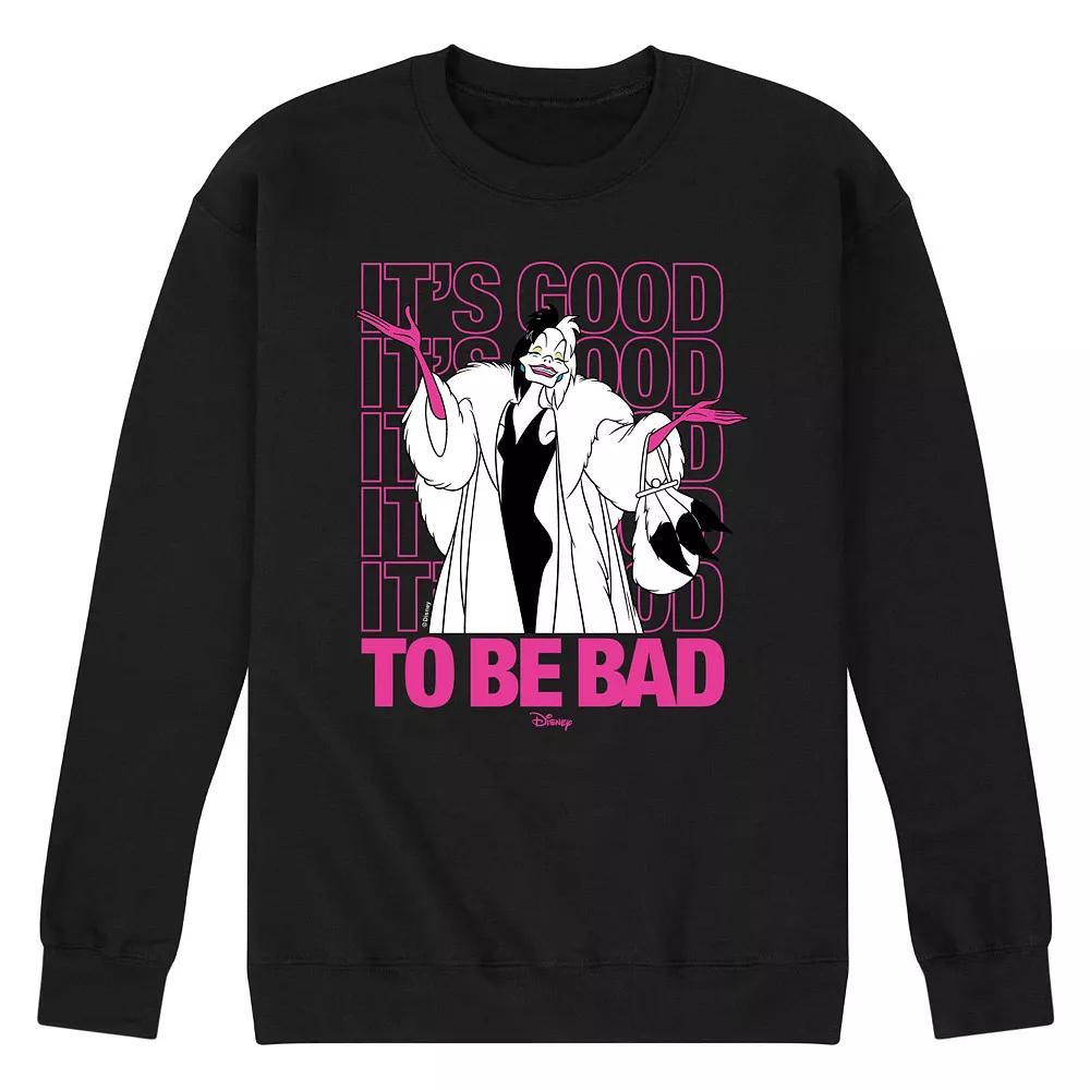 Disney Villains Mens Good To Be Bad Fleece Graphic Tee Product Image
