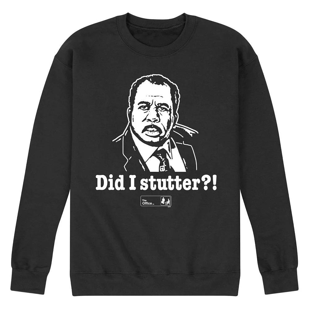 Mens The Office Did I Stutter Sweatshirt Blue Product Image