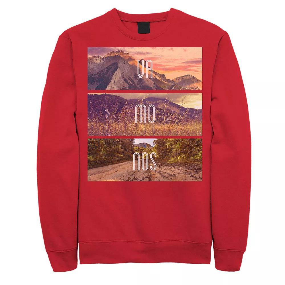 Men's Gonzales Vamonos Lanscape Portrait Stack Sweatshirt, Size: XXL, Red Product Image