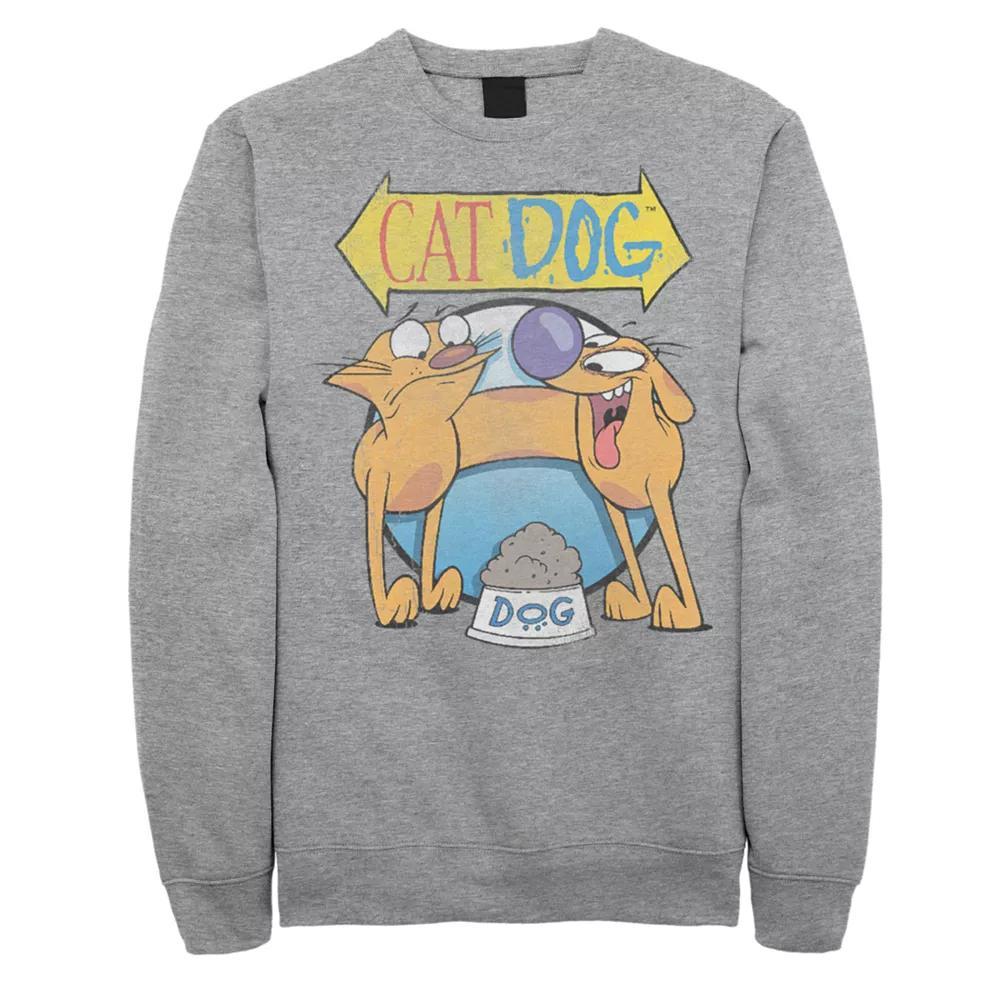 Men's CatDog Classic Logo Pullover, Size: Large, Athletic Grey Product Image