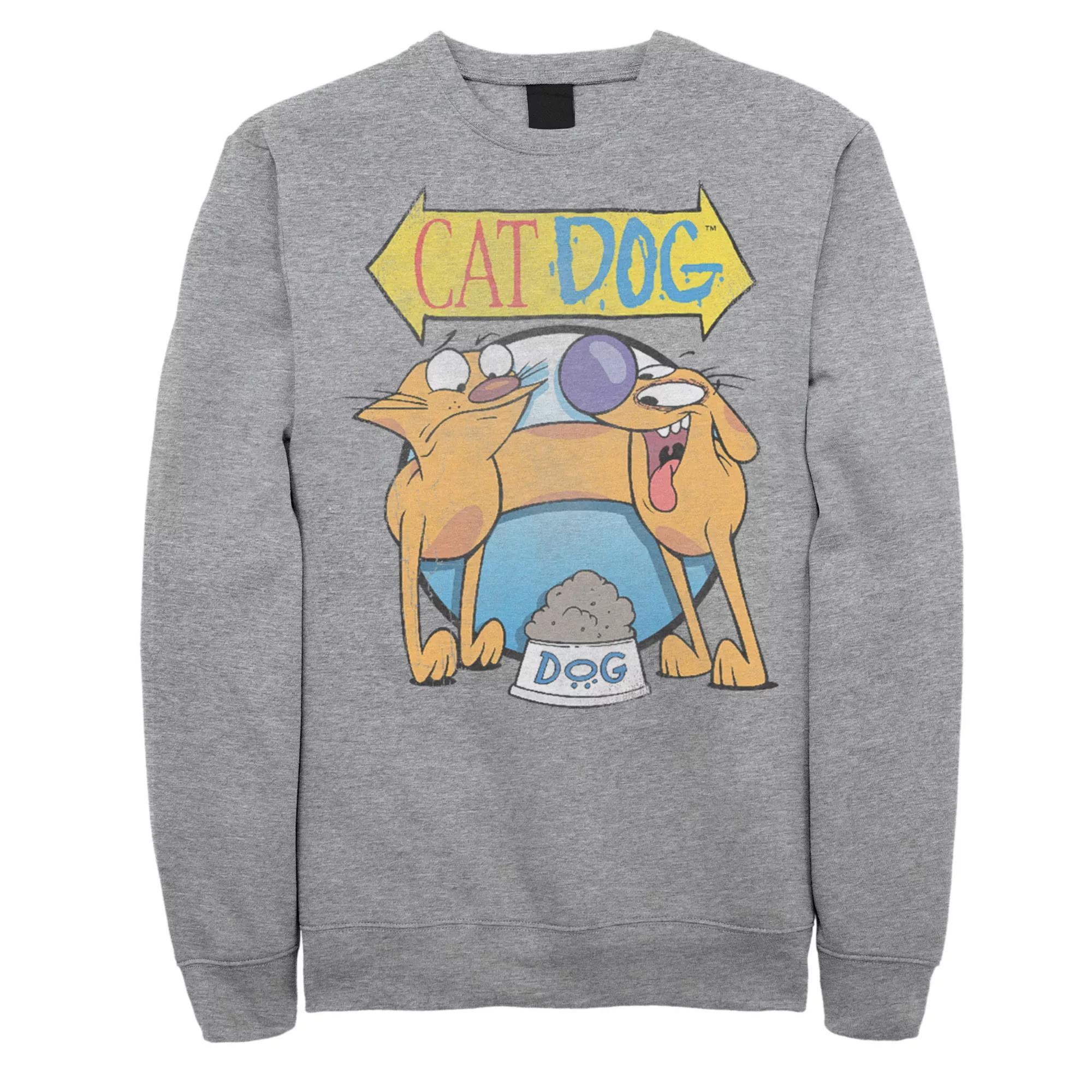 Men's CatDog Classic Logo Pullover, Size: Large, Athletic Grey Product Image