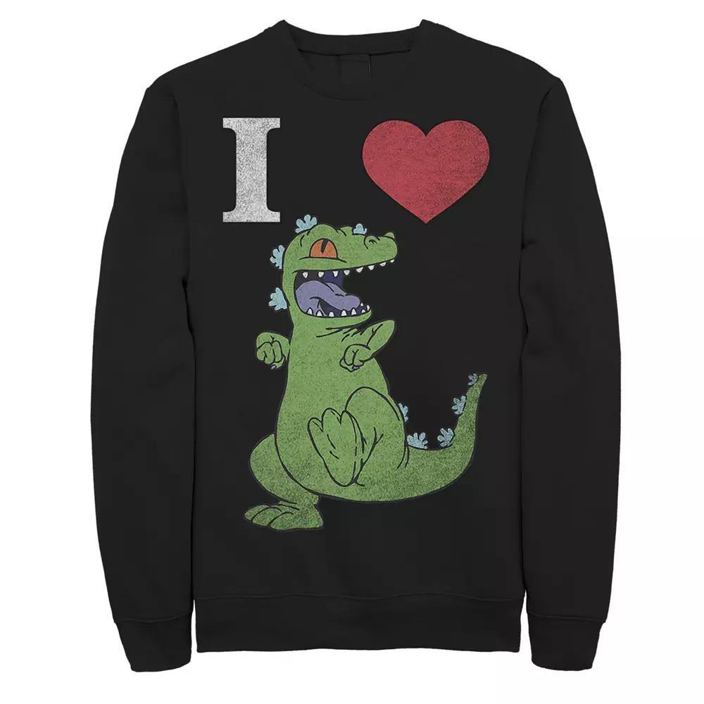 Men's Nickelodeon RugRats I Love Reptar Sweatshirt, Size: Medium, Black Product Image