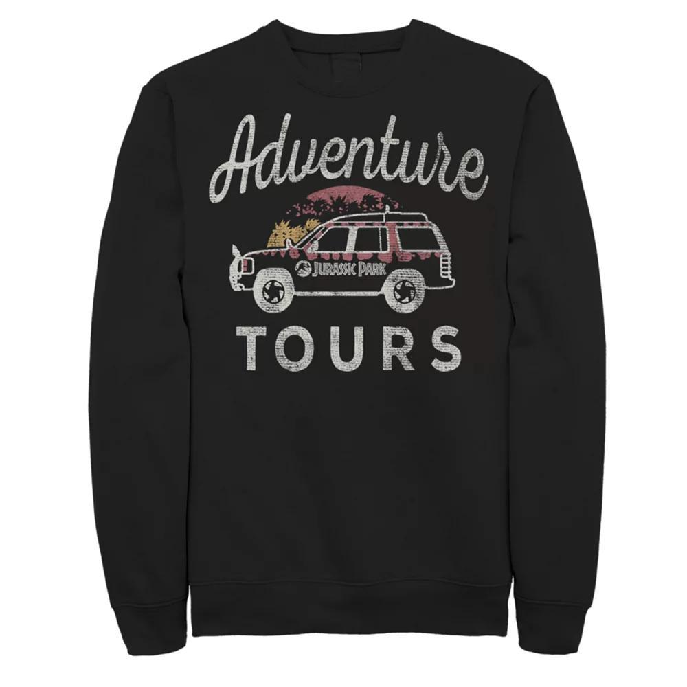 Men's Jurassic Park Tours Sweatshirt, Size: Medium, Black Product Image