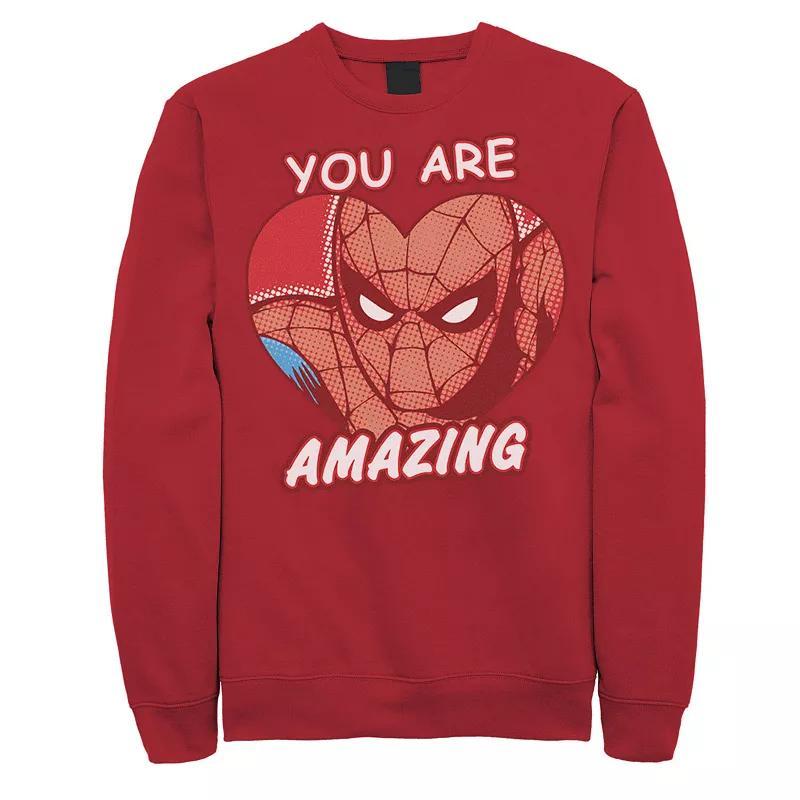 Men's Marvel Amazing Heart Comic Tee, Size: Small, White Product Image