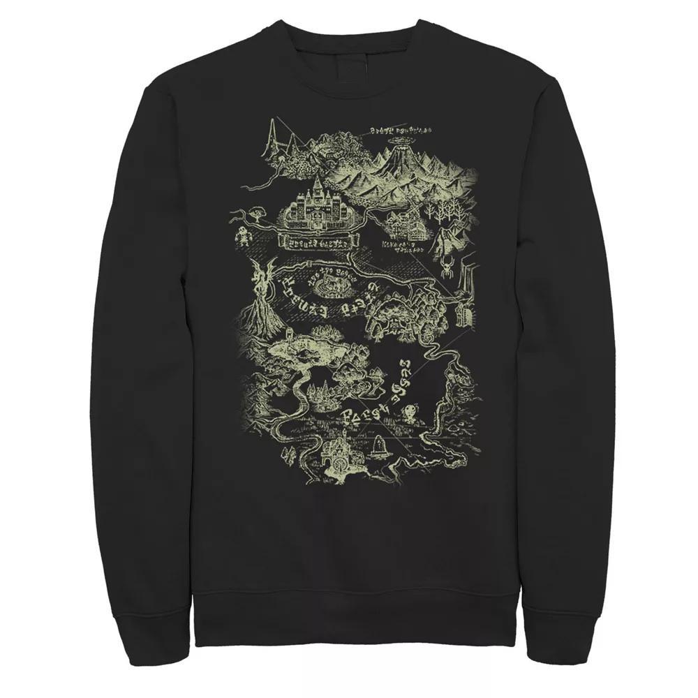 Men's Jurassic Park Floral Circle Logo Sweatshirt, Size: Medium, Grey Heather Product Image
