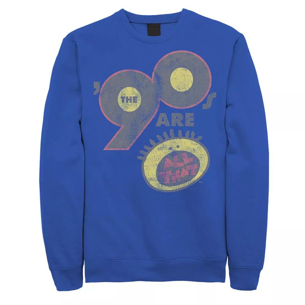 Men's Nickelodeon All That The Nineties Are Vintage Retro Sweatshirt, Size: XL, White Product Image